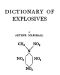 [Gutenberg 50446] • Dictionary of Explosives